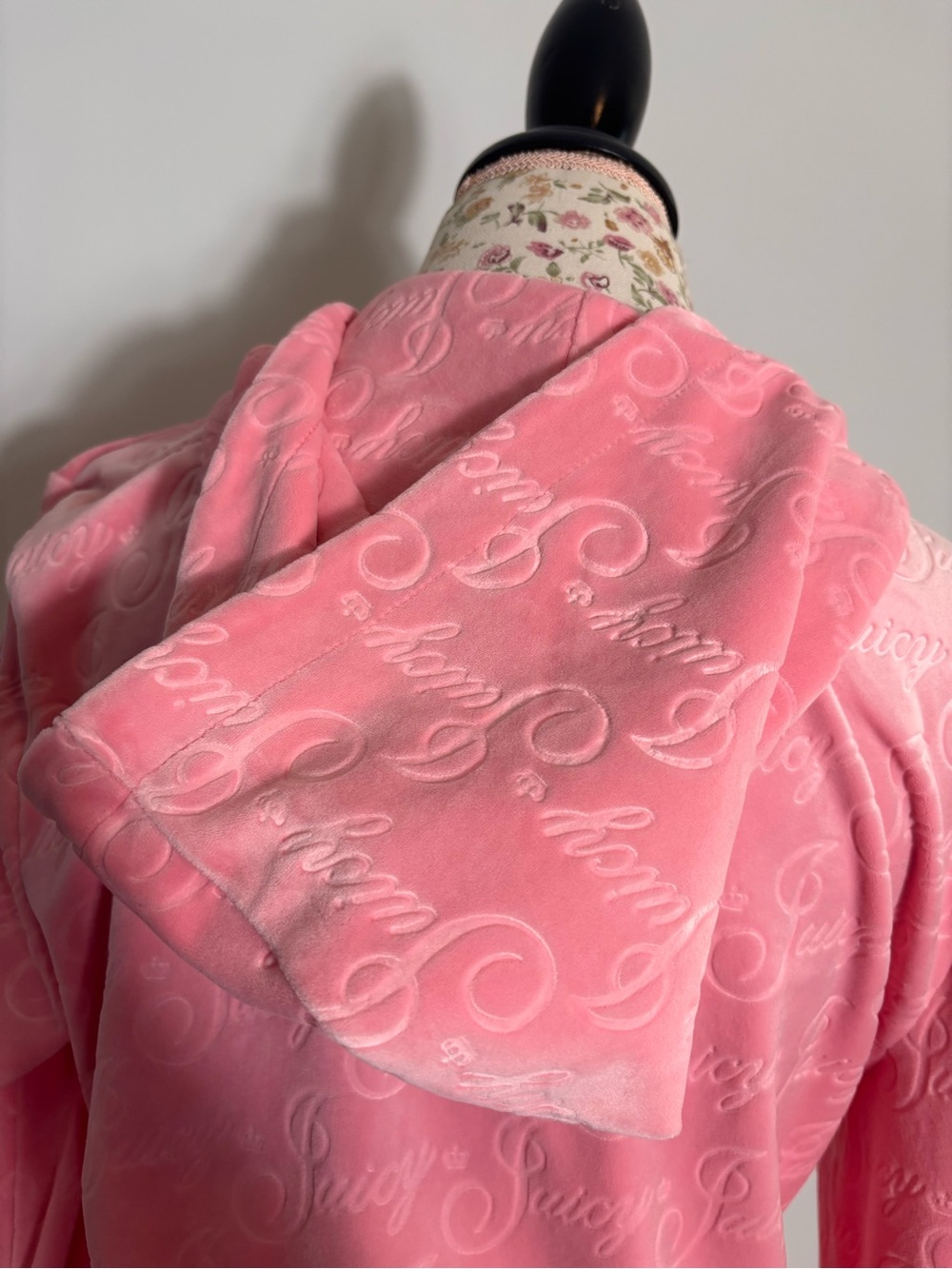 Juicy Couture Pink Velour Tracksuit Set Y2K Barbiecore Large - Picture 5 of 7
